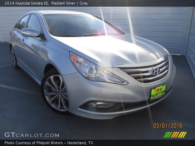 2014 Hyundai Sonata SE in Radiant Silver