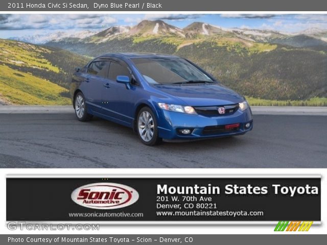 2011 Honda Civic Si Sedan in Dyno Blue Pearl