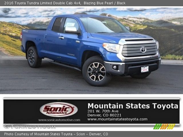 2016 Toyota Tundra Limited Double Cab 4x4 in Blazing Blue Pearl