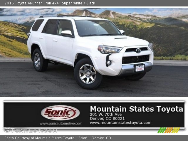 2016 Toyota 4Runner Trail 4x4 in Super White