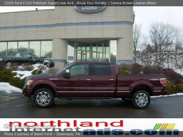 2009 Ford F150 Platinum SuperCrew 4x4 in Royal Red Metallic