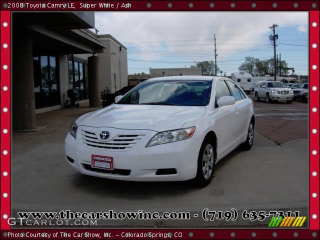 2008 Toyota Camry LE in Super White