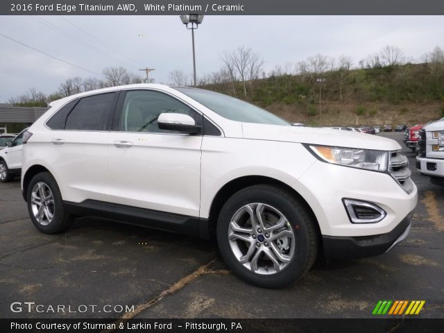 2016 Ford Edge Titanium AWD in White Platinum