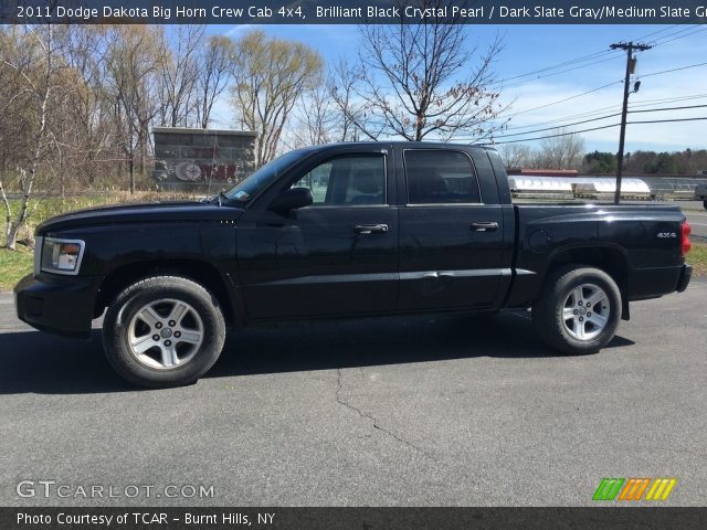 2011 Dodge Dakota Big Horn Crew Cab 4x4 in Brilliant Black Crystal Pearl