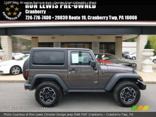2016 Jeep Wrangler Rubicon 4x4 in Granite Crystal Metallic