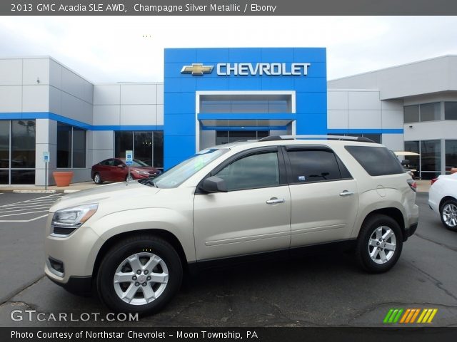 2013 GMC Acadia SLE AWD in Champagne Silver Metallic