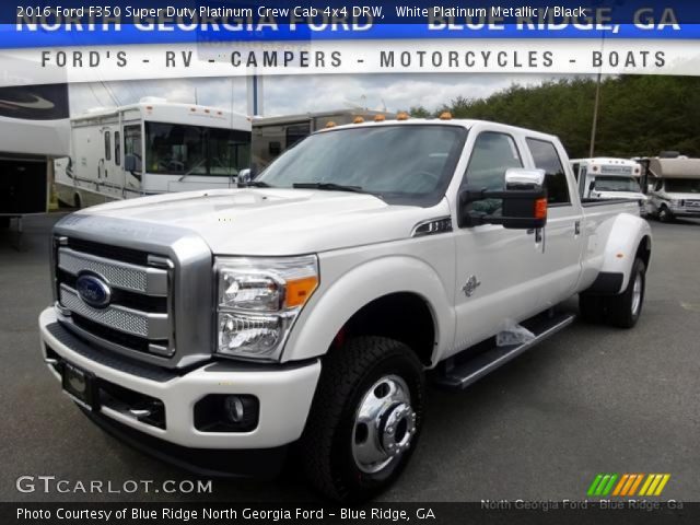 2016 Ford F350 Super Duty Platinum Crew Cab 4x4 DRW in White Platinum Metallic