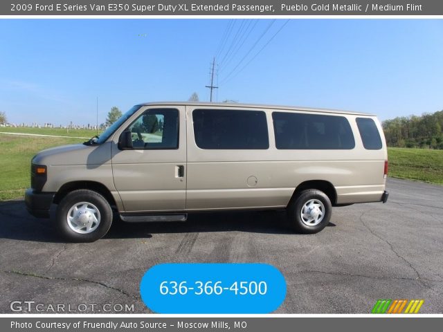 2009 Ford E Series Van E350 Super Duty XL Extended Passenger in Pueblo Gold Metallic