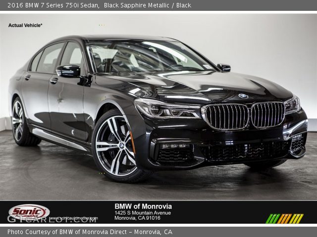 2016 BMW 7 Series 750i Sedan in Black Sapphire Metallic