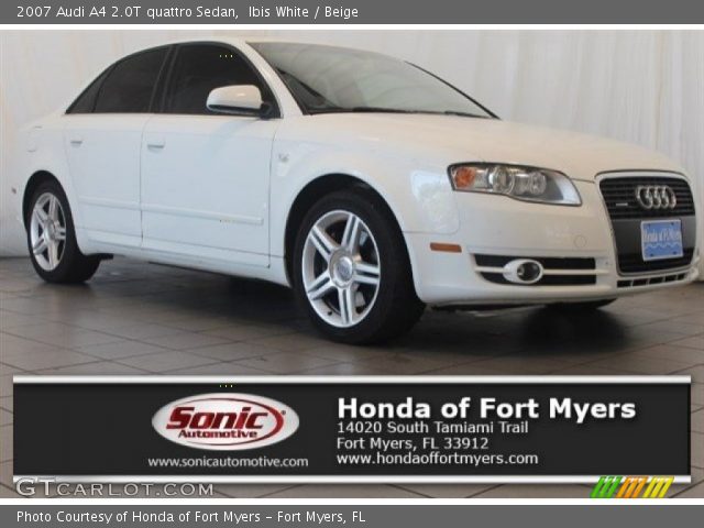 2007 Audi A4 2.0T quattro Sedan in Ibis White