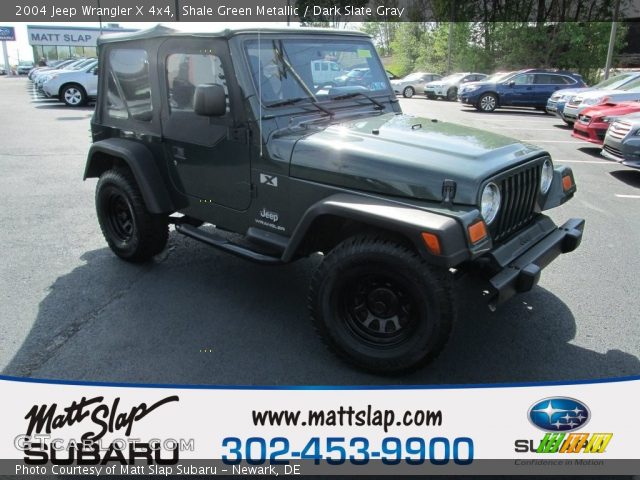 2004 Jeep Wrangler X 4x4 in Shale Green Metallic
