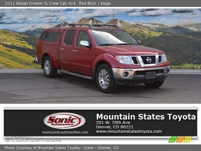 2011 Nissan Frontier SL Crew Cab 4x4 in Red Brick
