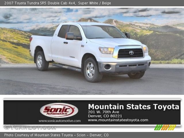 2007 Toyota Tundra SR5 Double Cab 4x4 in Super White