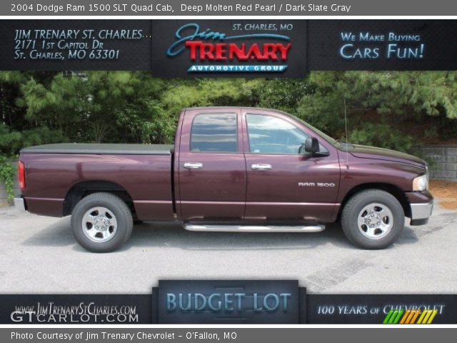 2004 Dodge Ram 1500 SLT Quad Cab in Deep Molten Red Pearl