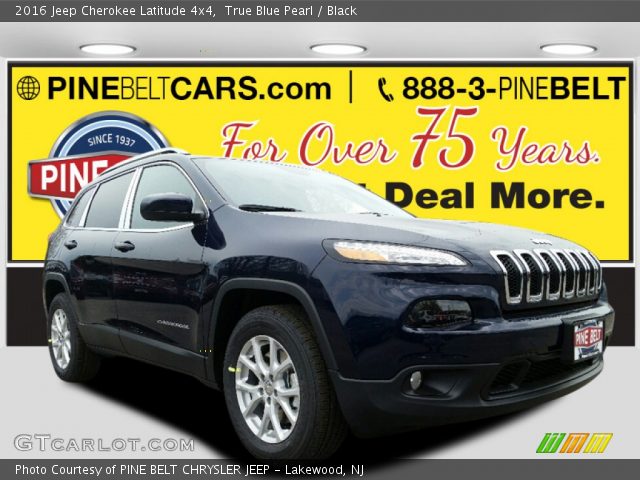 2016 Jeep Cherokee Latitude 4x4 in True Blue Pearl