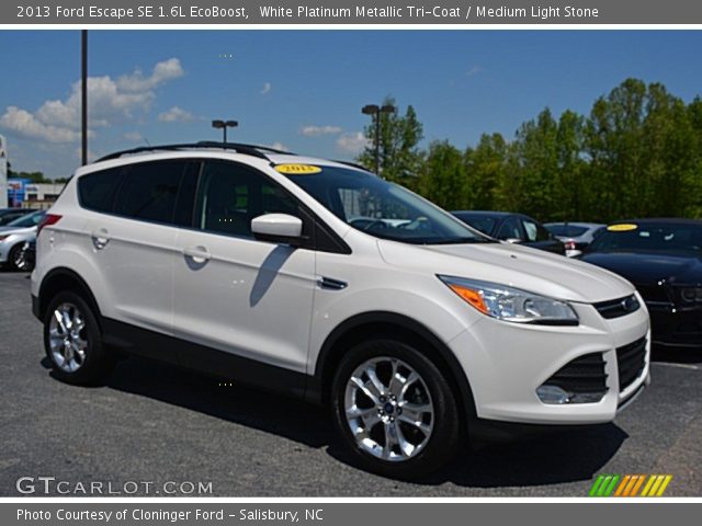 2013 Ford Escape SE 1.6L EcoBoost in White Platinum Metallic Tri-Coat