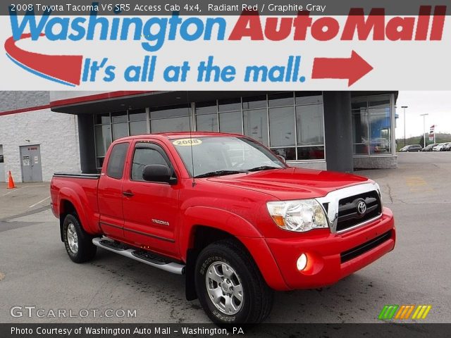 2008 Toyota Tacoma V6 SR5 Access Cab 4x4 in Radiant Red