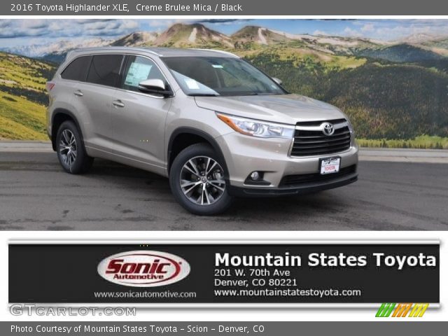 2016 Toyota Highlander XLE in Creme Brulee Mica