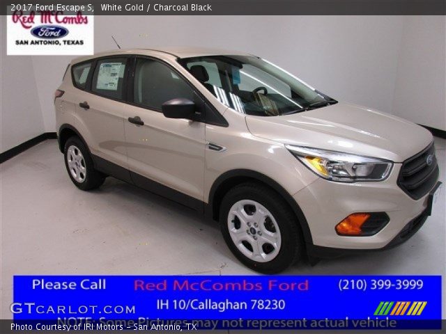 2017 Ford Escape S in White Gold