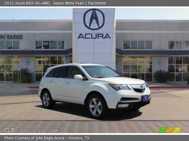 2013 Acura MDX SH-AWD in Aspen White Pearl