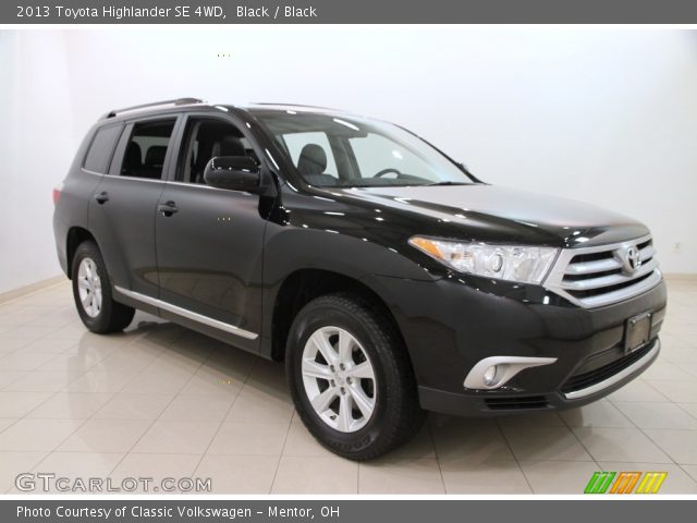 2013 Toyota Highlander SE 4WD in Black