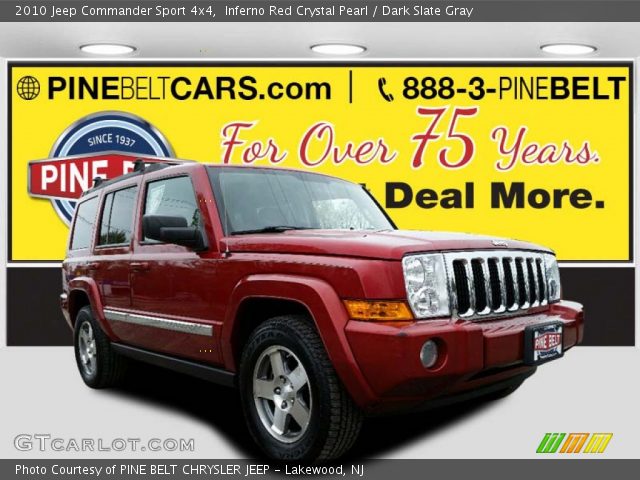 2010 Jeep Commander Sport 4x4 in Inferno Red Crystal Pearl