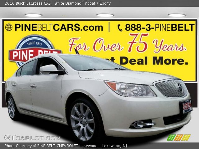 2010 Buick LaCrosse CXS in White Diamond Tricoat