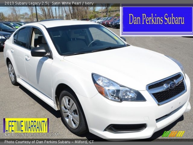 2013 Subaru Legacy 2.5i in Satin White Pearl