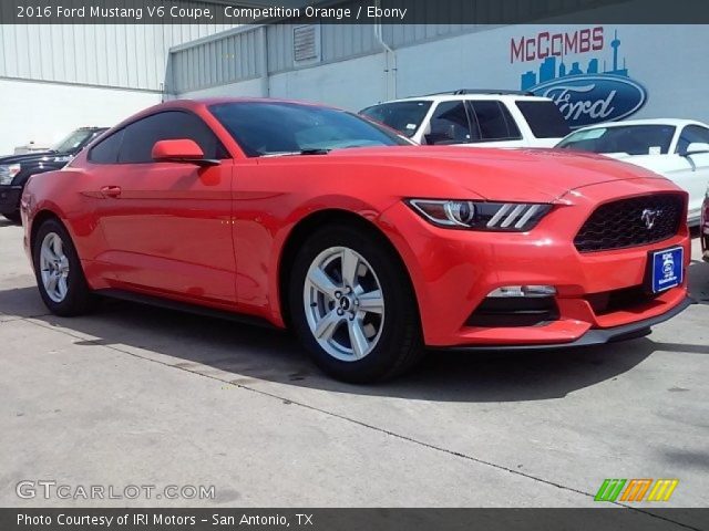 2016 Ford Mustang V6 Coupe in Competition Orange