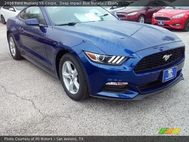 2016 Ford Mustang V6 Coupe in Deep Impact Blue Metallic