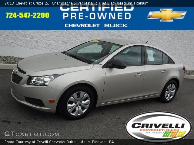 2013 Chevrolet Cruze LS in Champagne Silver Metallic