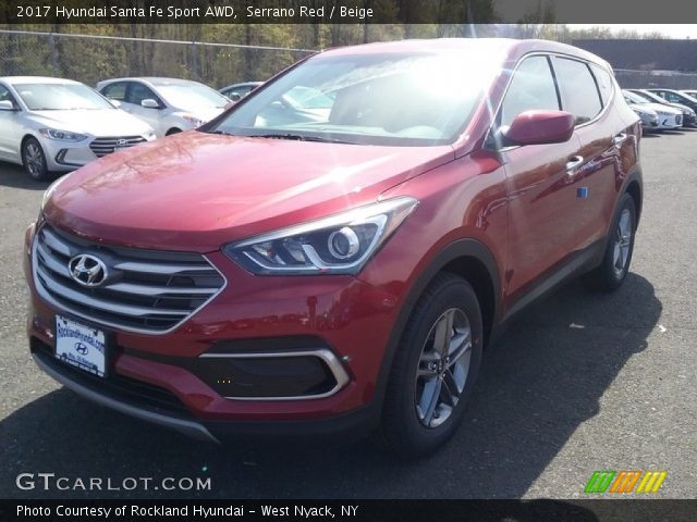 2017 Hyundai Santa Fe Sport AWD in Serrano Red