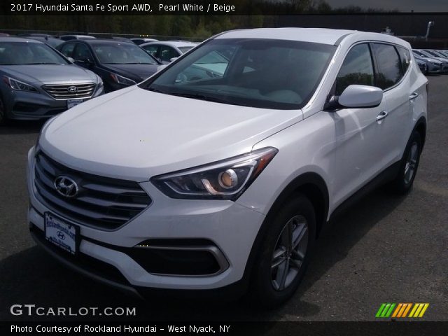 2017 Hyundai Santa Fe Sport AWD in Pearl White