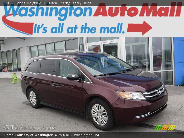 2014 Honda Odyssey LX in Dark Cherry Pearl