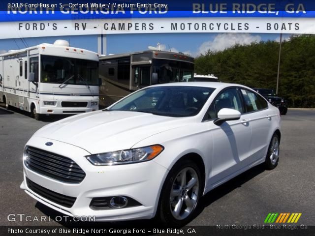 2016 Ford Fusion S in Oxford White