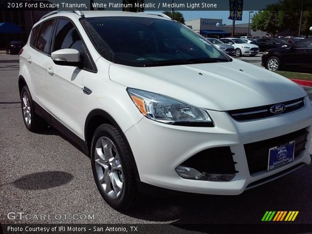 2016 Ford Escape Titanium in White Platinum Metallic