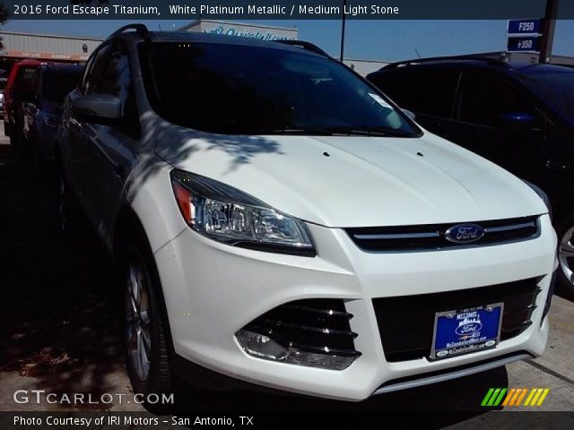 2016 Ford Escape Titanium in White Platinum Metallic