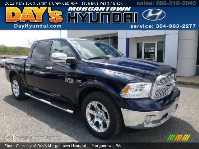 2013 Ram 1500 Laramie Crew Cab 4x4 in True Blue Pearl