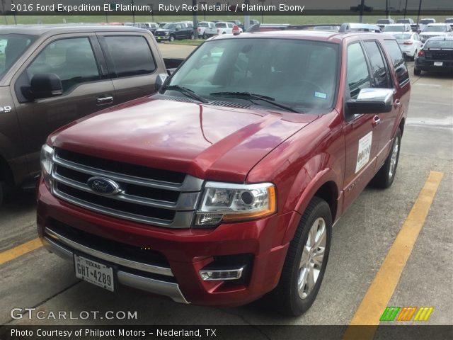 2016 Ford Expedition EL Platinum in Ruby Red Metallic