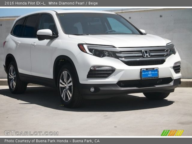 2016 Honda Pilot EX-L in White Diamond Pearl