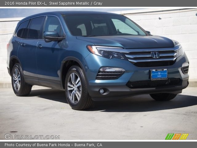 2016 Honda Pilot EX-L in Steel Sapphire Metallic