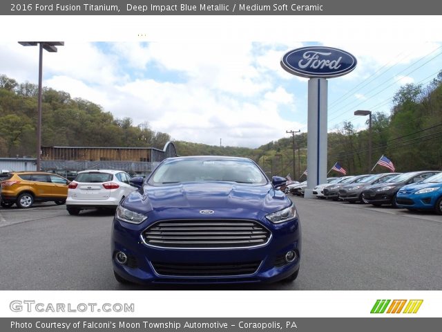 2016 Ford Fusion Titanium in Deep Impact Blue Metallic