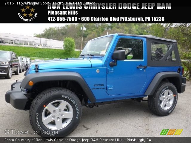 2016 Jeep Wrangler Sport in Hydro Blue Pearl
