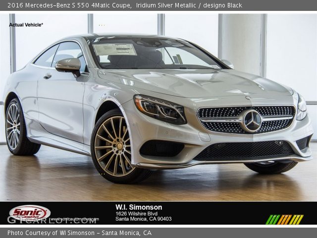 2016 Mercedes-Benz S 550 4Matic Coupe in Iridium Silver Metallic