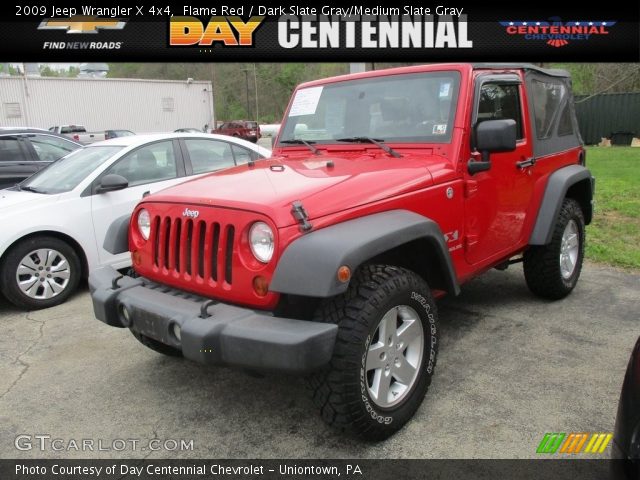 2009 Jeep Wrangler X 4x4 in Flame Red