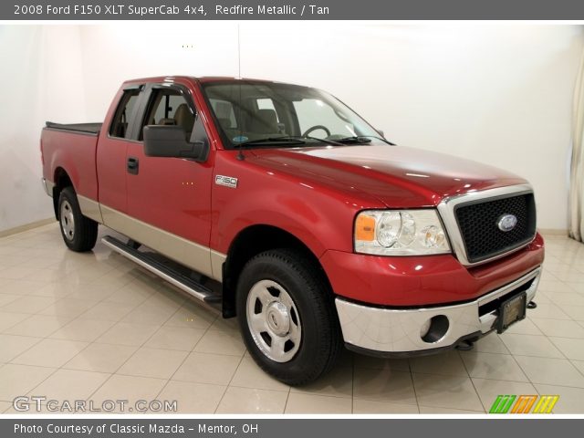 2008 Ford F150 XLT SuperCab 4x4 in Redfire Metallic