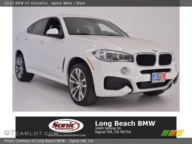 2016 BMW X6 xDrive50i in Alpine White