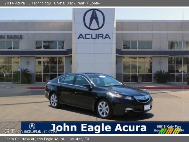 2014 Acura TL Technology in Crystal Black Pearl