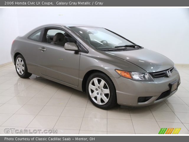 2006 Honda Civic LX Coupe in Galaxy Gray Metallic