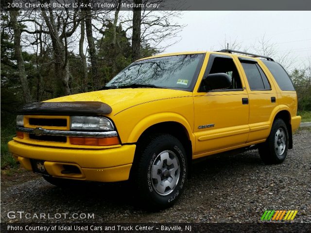 2003 Chevrolet Blazer LS 4x4 in Yellow